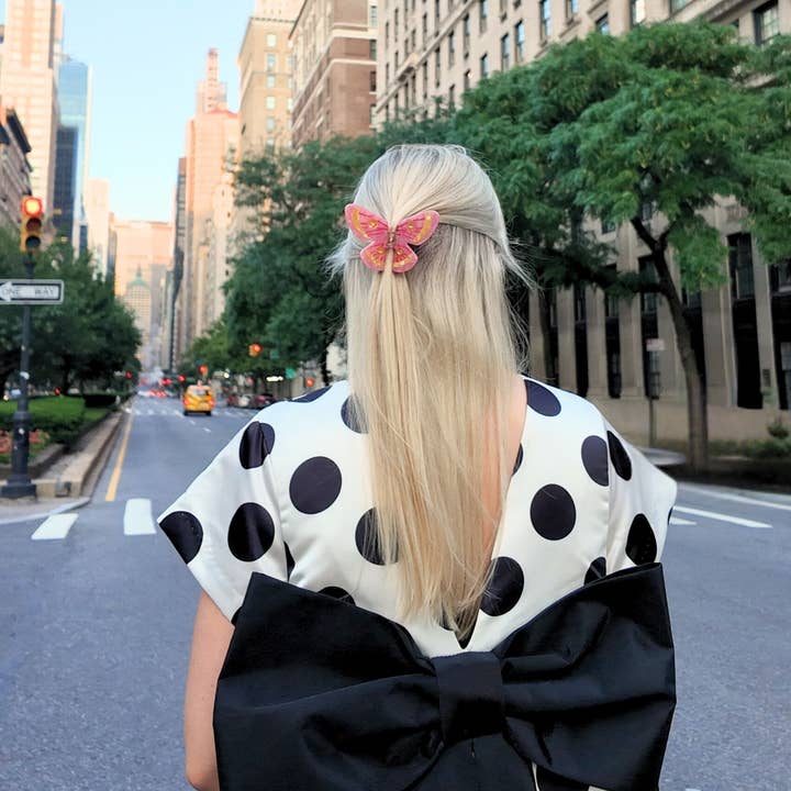 Solar Eclipse - Wholesale Hair Clip - Women's - Hand-painted Emperor Silk Moth Claw Hair Clip | Eco-Friendly9