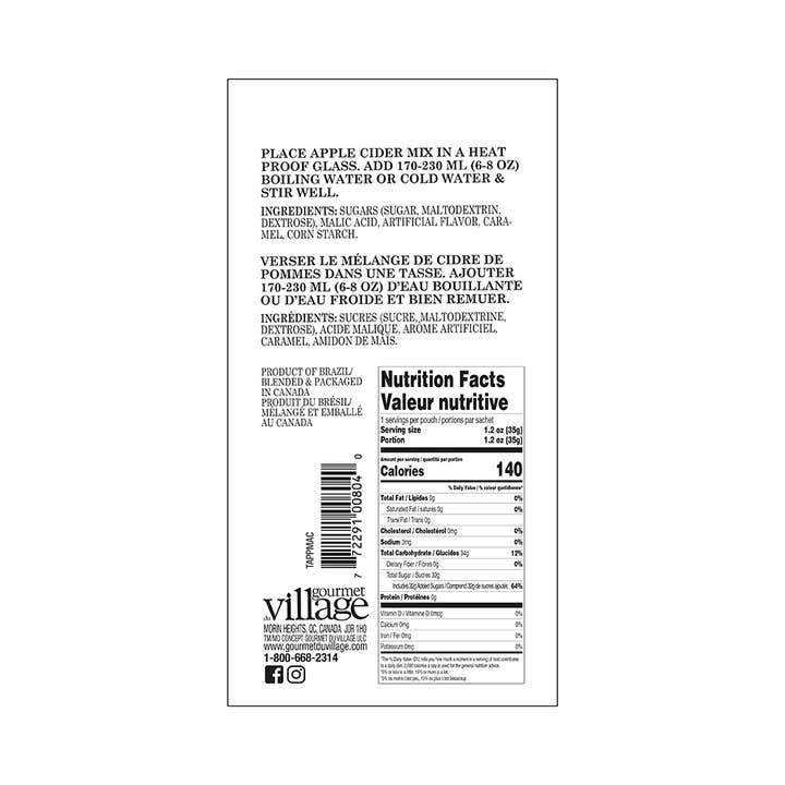 Gourmet Du Village - Wholesale Drink Mix - Mini Apple Cider Mix