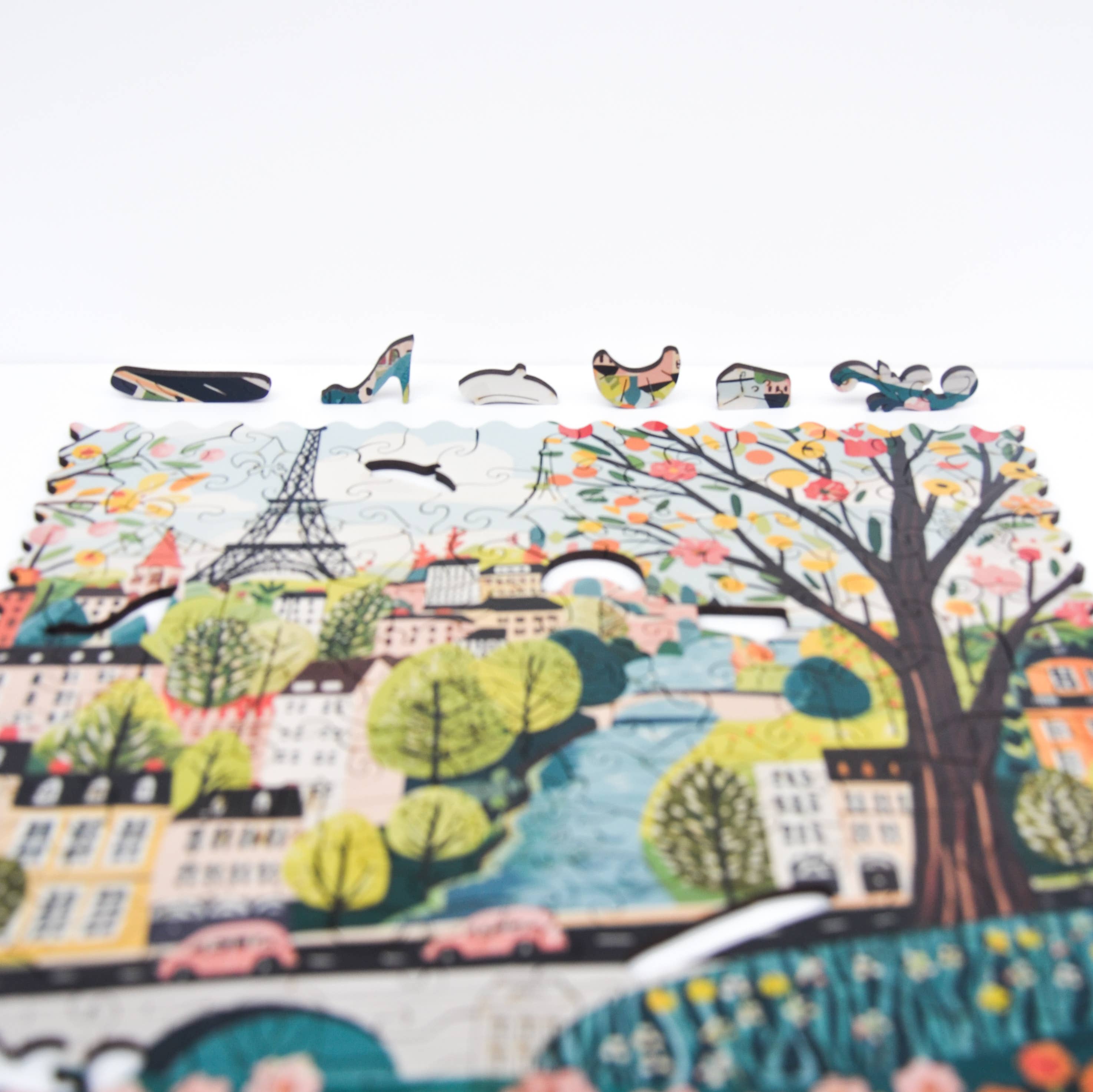 Lubiwood - Vente Puzzle – adulte - Puzzle en bois Paris format A4 avec boîte premium5