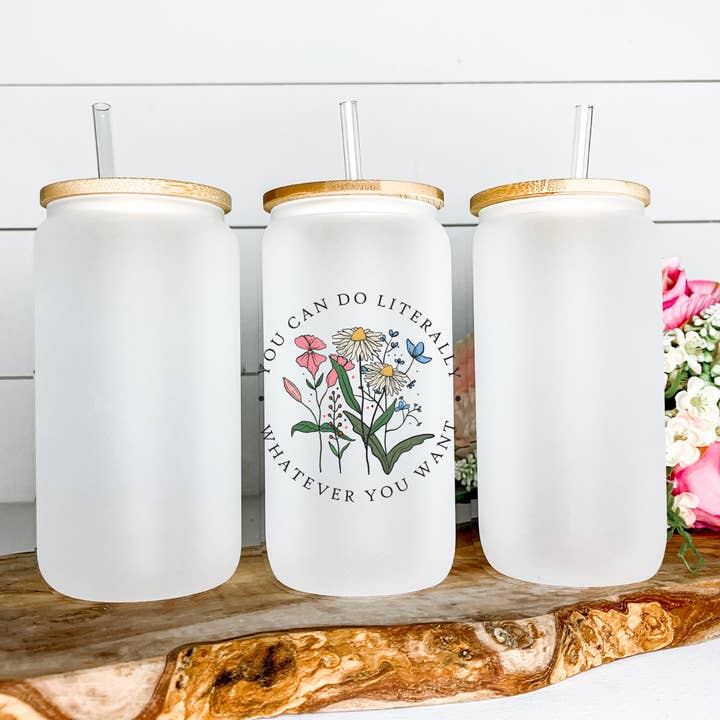 Je kunt letterlijk doen wat je wilt. Matglazen beker voor wholesale door Lily's Craftory