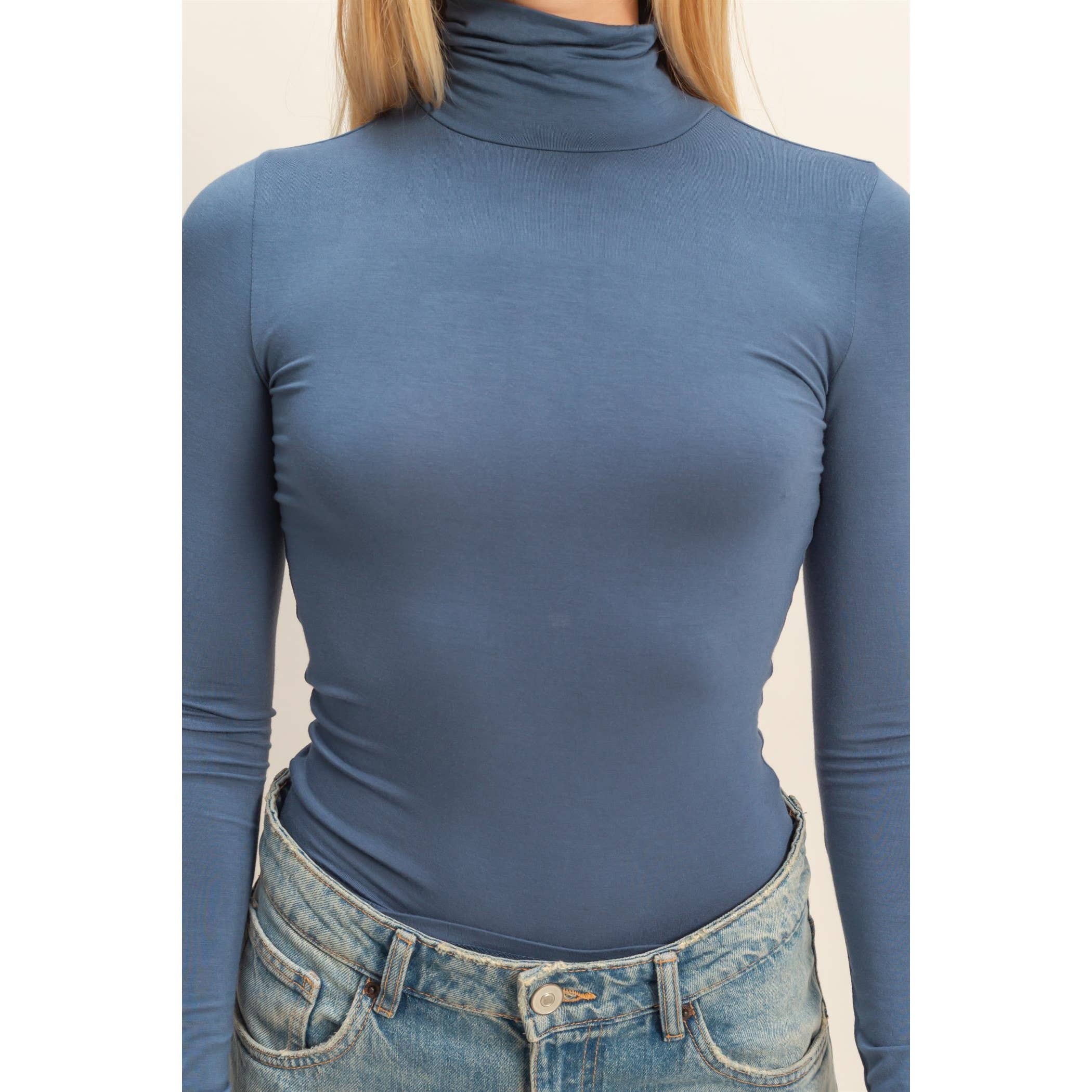 HYFVE - Wholesale Shirt - Women's - Turtleneck Long Sleeve Fitted Top7
