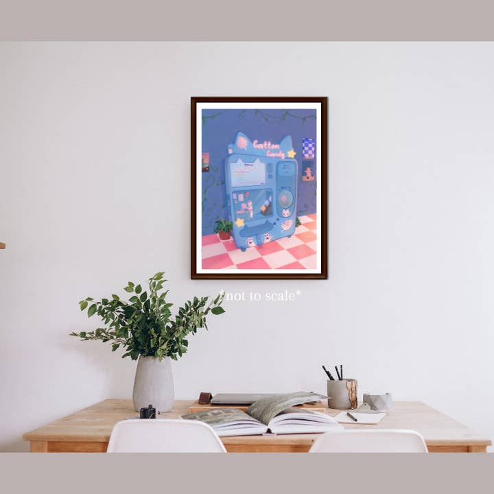 Nyaomikyu - Wholesale Art Print - Cotton Candy Cats Print