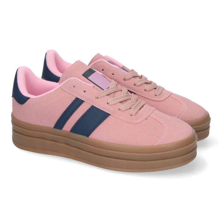 Scarpe da Ginnastica Eleganti per Donna Comode Rosa per la vendita all'ingrosso da parte di Brideluxe Mayorista