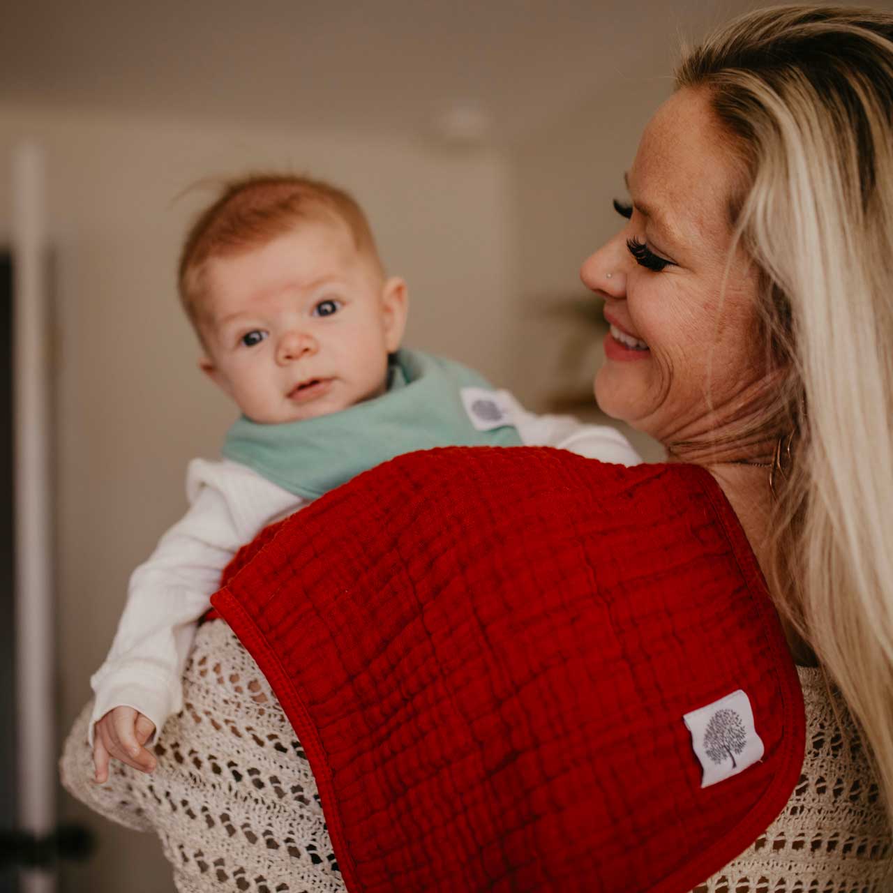 Parker Baby Co. – Großhandel Spucktuch-Set - Baby – Estes Spucktücher aus Musselin, 4er-Pack2