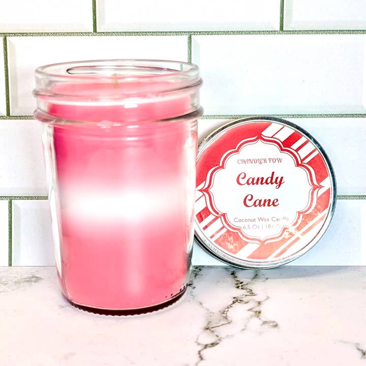 Chandler Fow - Wholesale Jar/Filled Candle - Candy Cane 6.5 Oz Jar Candle0