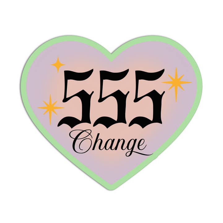 Autocollants texturés de numéros d'ange 555 pour la vente par Girls Printing House