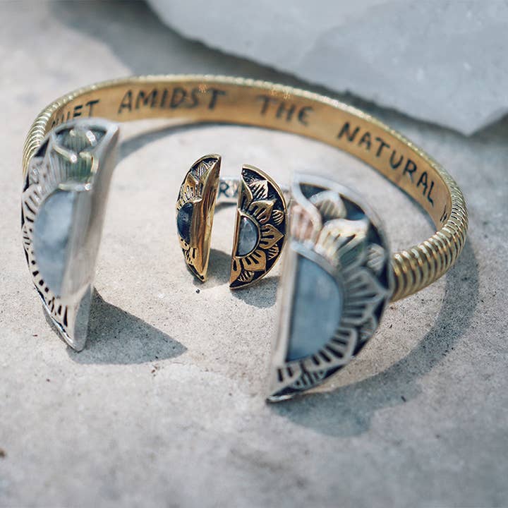 bahgsu jewels - Vendita all'ingrosso Anelli cocktail/statement - Anello mistico naturale - Pietra di luna4