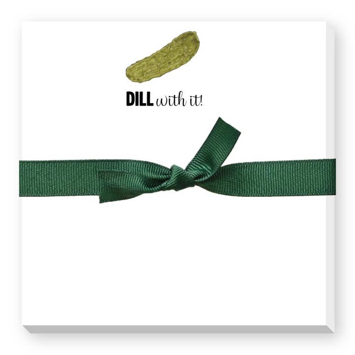 DILL WITH IT DOODLE NOTEPAD for wholesale by Donovan Designs
