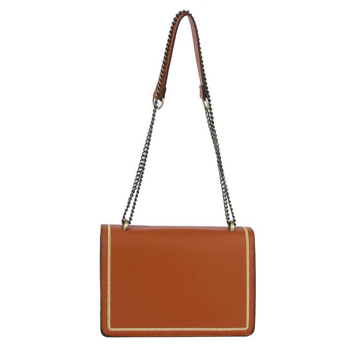 Brown Bee Dual Compartment Shoulder Bag for wholesale on Faire