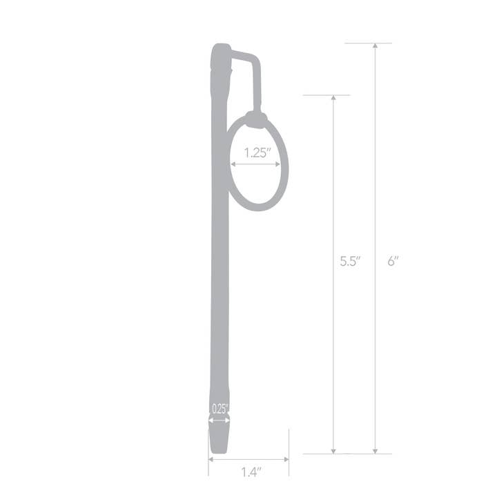 Lux Fetish Store - Vente Sex toys - Cathéter à anneau pénien en acier inoxydable, bouchon urétral
