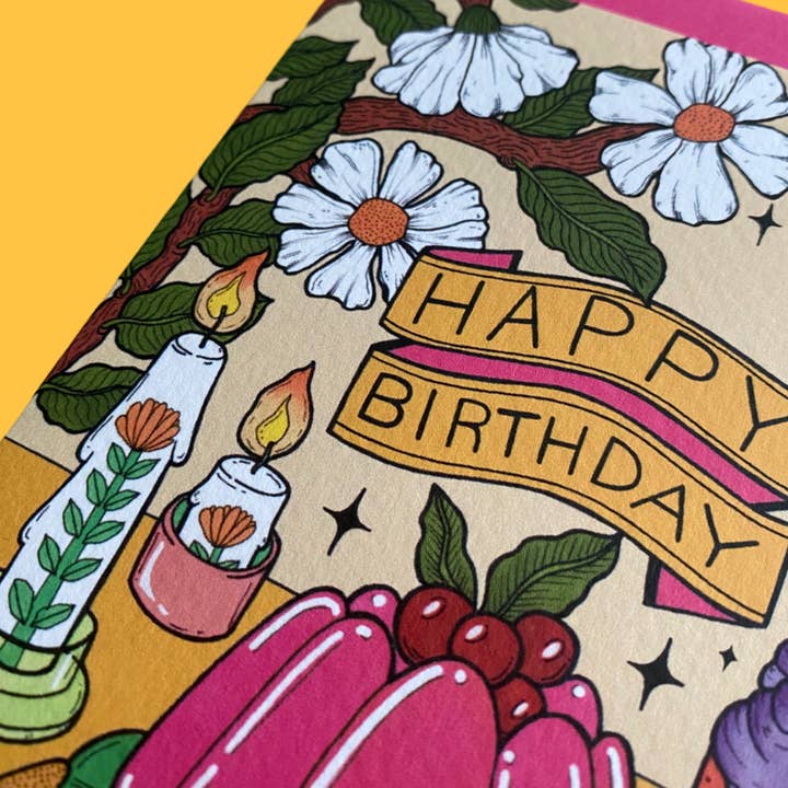 Piece of the Peach - Wholesale Birthday Card - Birthday Cake1