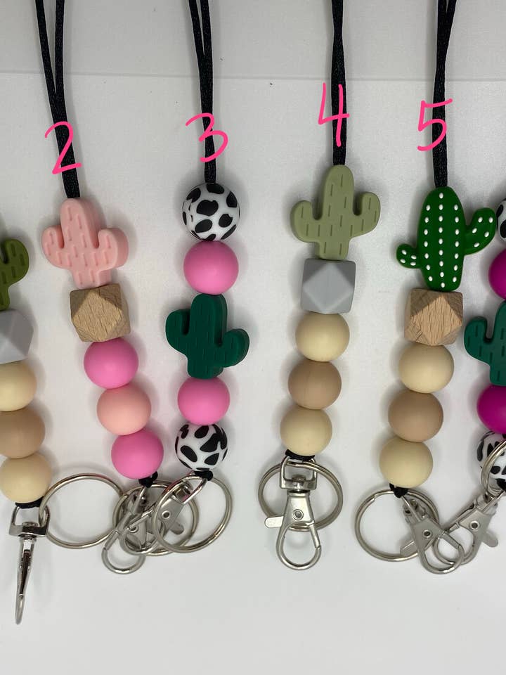 Teacher Cactus Lanyards - Lanyards- Light Weight Lanyards for wholesale by Crafting With Araceli