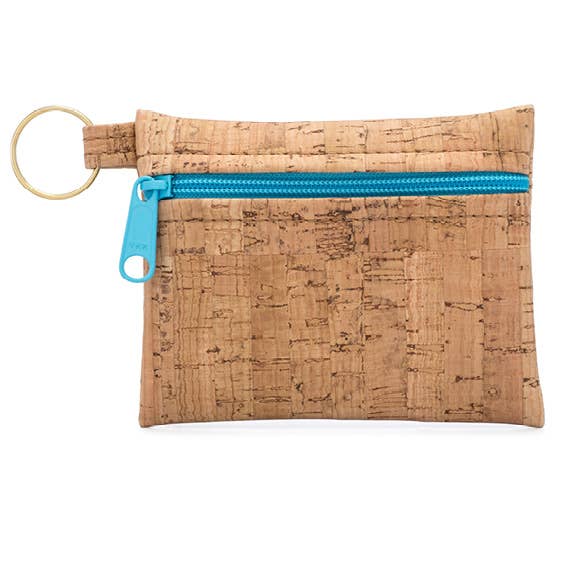 Natalie Therese - Wholesale Pouch - Women's - Cork Zipper Pouch with Key Ring | Rustic Cork8