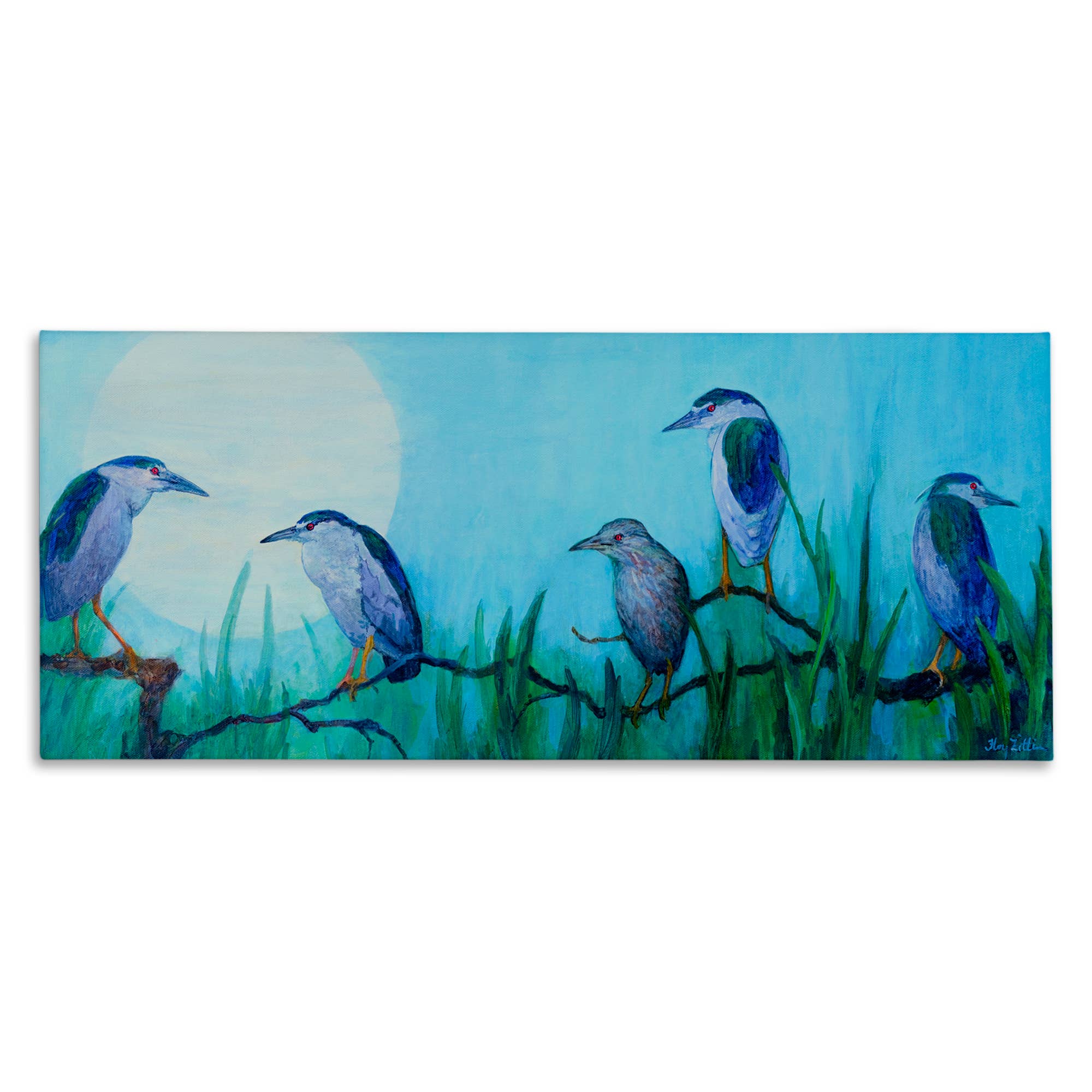 Stupell Industries - Wholesale Wall Sign - Night Herons & Moon - Unframed Wall Art8