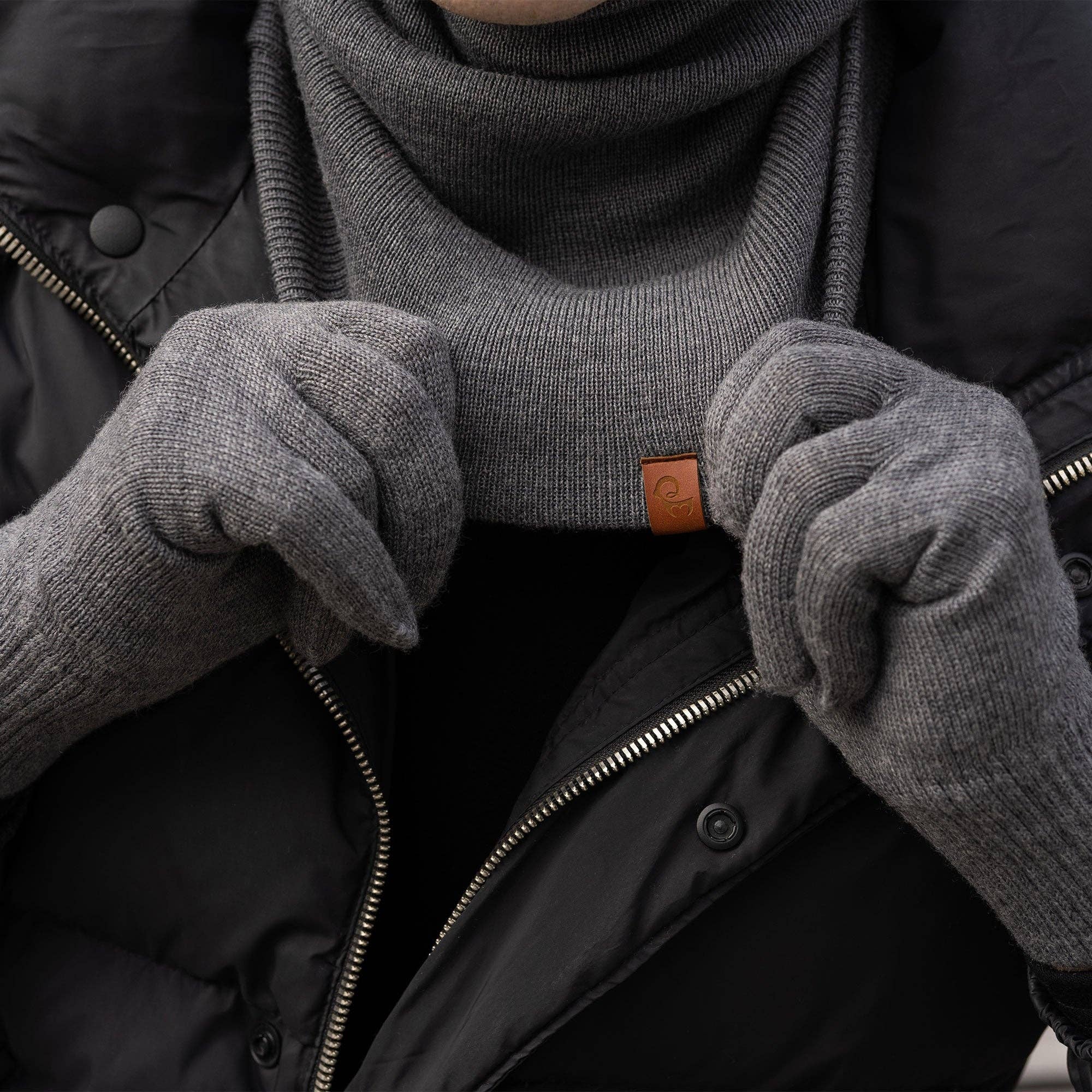 menique - Vendita all'ingrosso Guanti - Uomo - Guanti da uomo in lana merino lavorata a maglia1