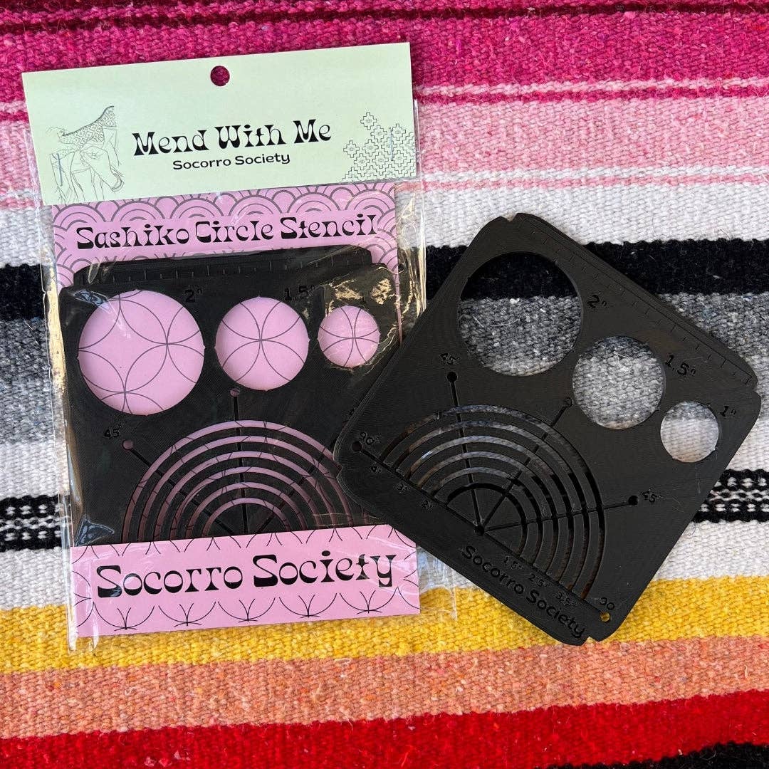 Socorro Society - Wholesale Craft Tool - Sashiko Circle Stencil5