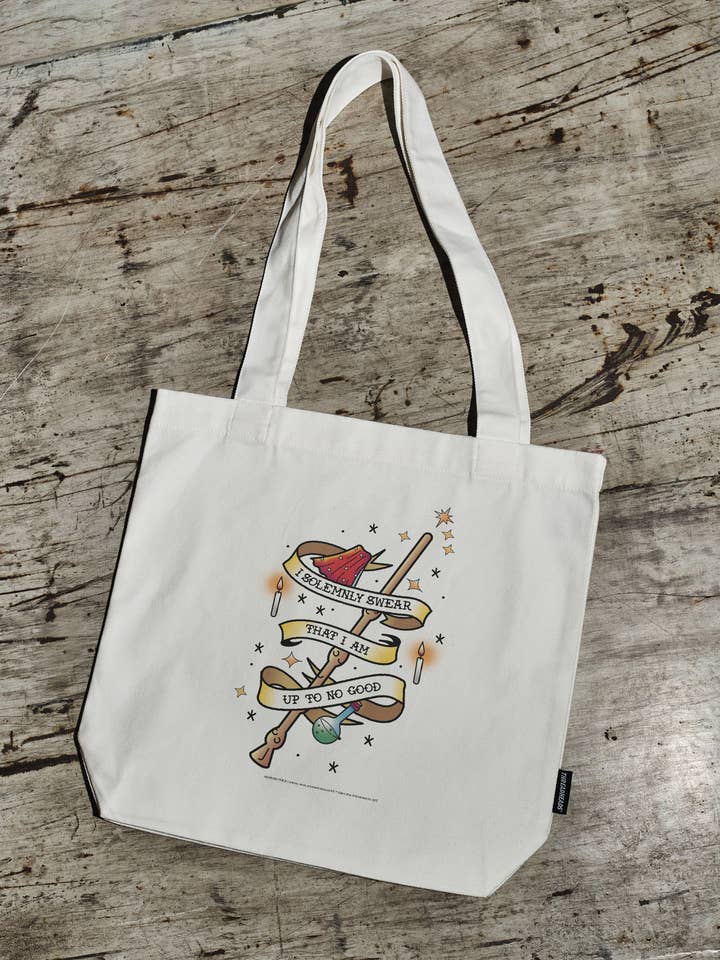 I Solemnly Swear That I Am Up to No Good Tote Bag for wholesale by Threadheads