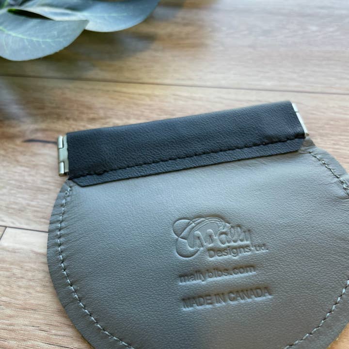 Mally Designs - Wholesale Coin Purse - Women's - Moustache Coin Purse, Leather Change Purse, Pinch Purse