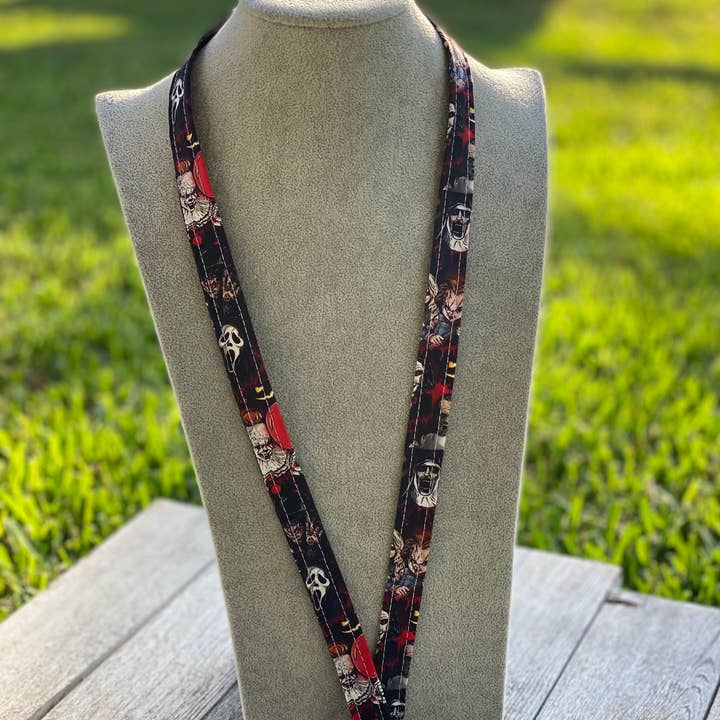 Horror Halloween ID Badge Holder Keychain Lanyard and other Purchase Wholesale horror keychains. Free Returns & Net 60 Terms on Faire trending on Faire.