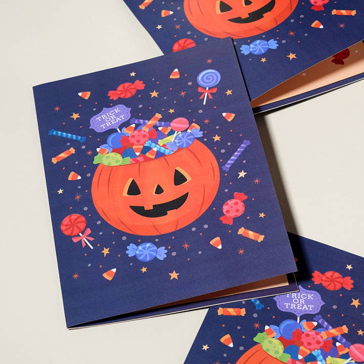 Lovepop Cards - Wholesale Halloween Card - Halloween Cat 6”x8” Plushpop Card