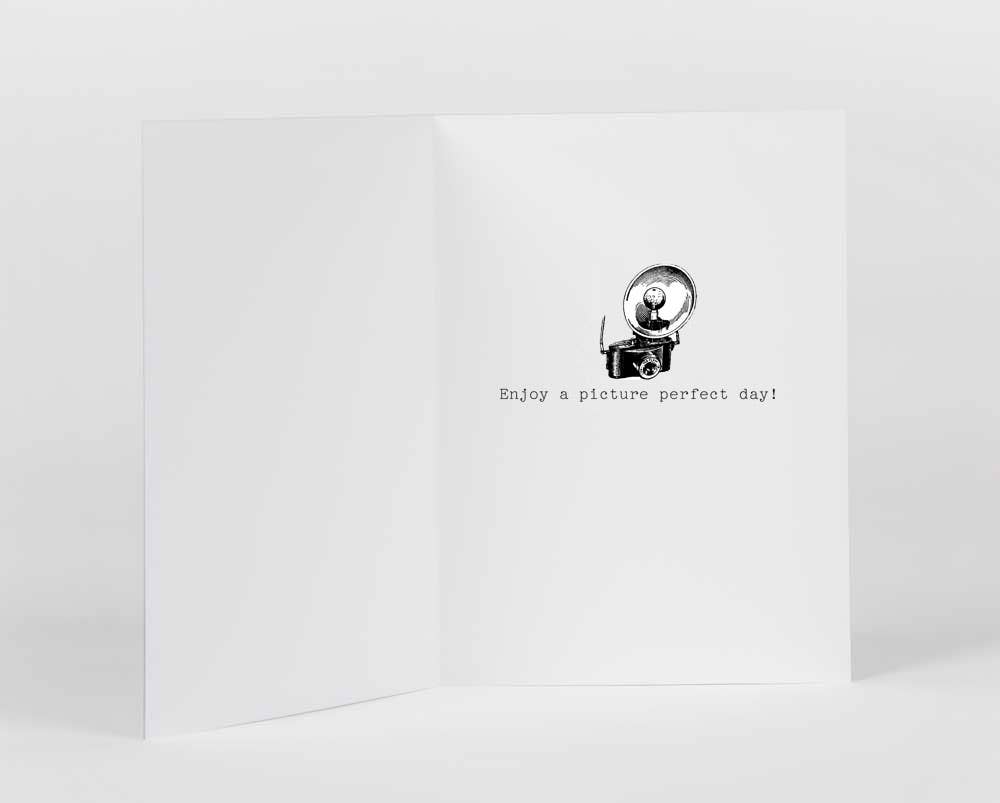 Potluck Press – wholesale Birthday card – Smile Camera Greeting Card1