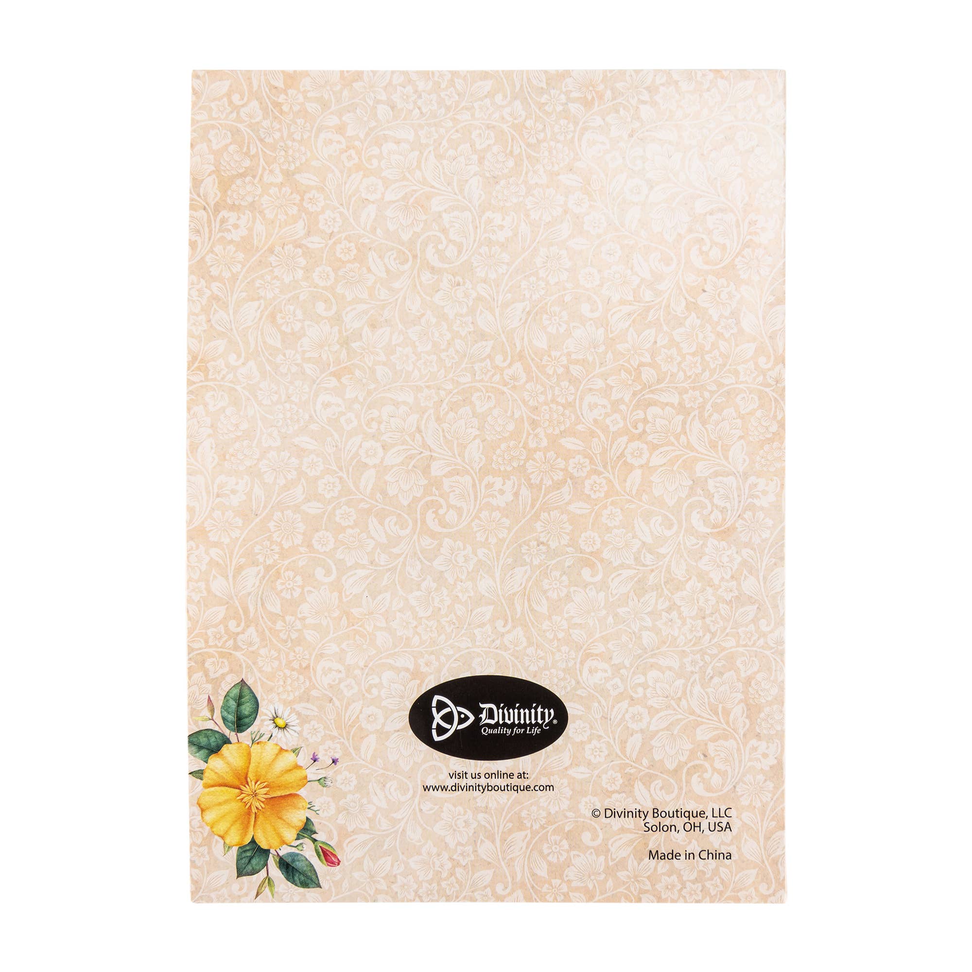 Divinity Boutique - Wholesale Sympathy Card - Single Cards: Sympathy Floral 2 Corinthians 1:3 (Set of 6)3