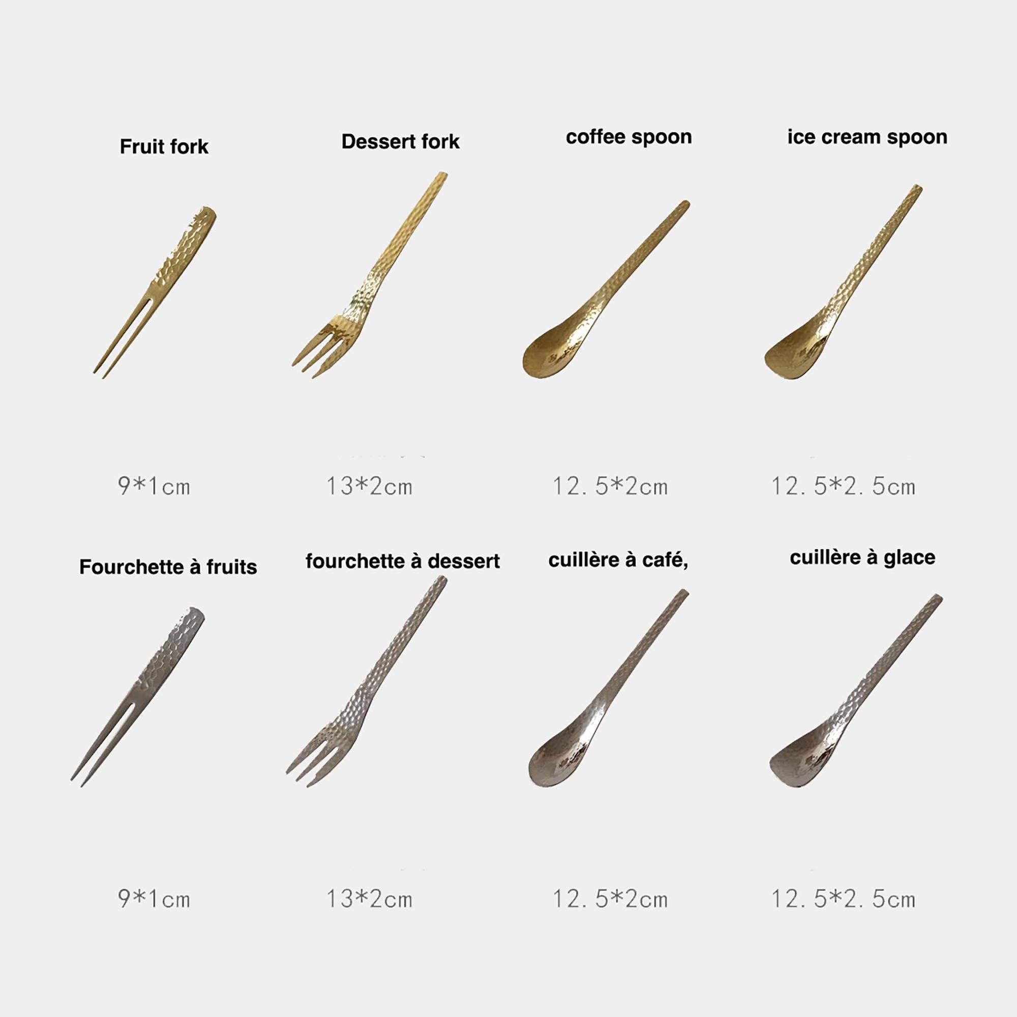 MinoCraft - Wholesale Table Spoon (Cutlery) - Hammered stainless steel dessert cutlery13