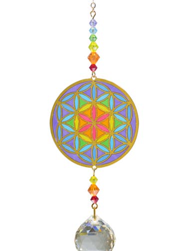 Crystal Dreams Livets blomma - Rainbow för wholesale av Wild Things Gifts Ltd