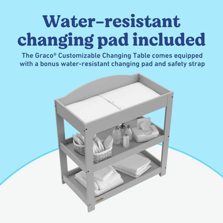 Storkcraft - Wholesale Changing Mat/Pad - Baby - Graco® Customizable Changing Table with Water-Resistant Changing Pad82