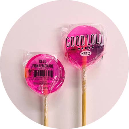 Good Lolli - Vendita all'ingrosso Lecca lecca - LECCA-LECCA KETO ROSA ALLA LIMONATA
