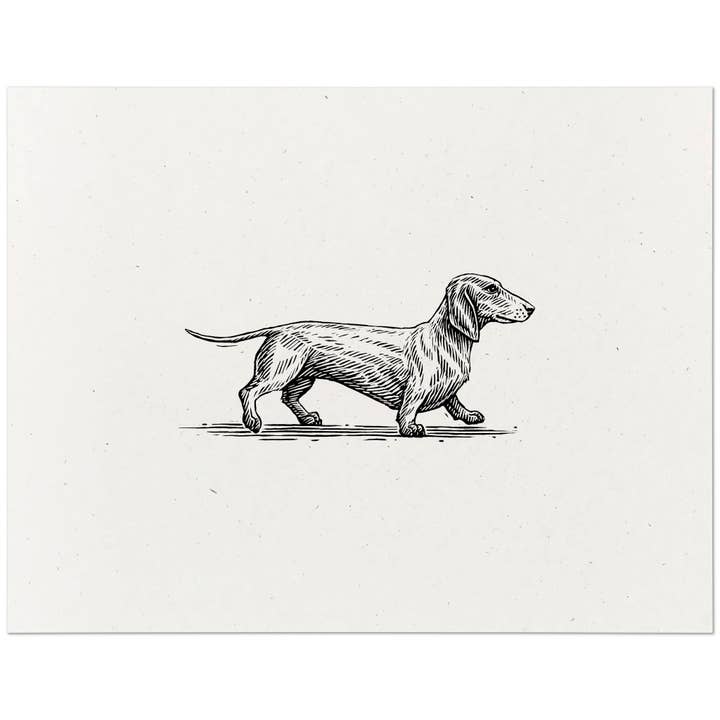 Dachshund Print for wholesale by Dog Gone Studios