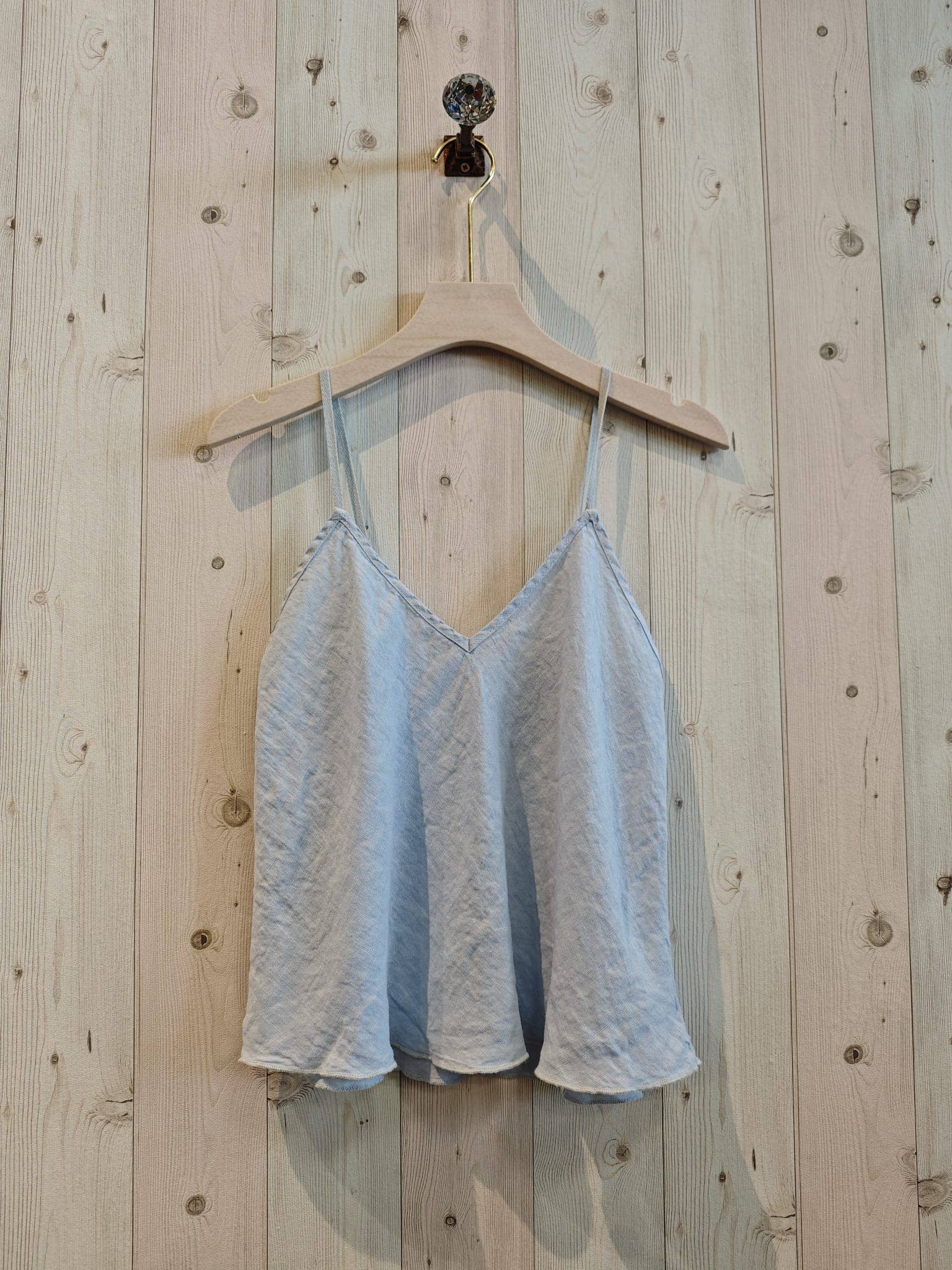 Linen & More - Wholesale Camisole - Dames - REF 22943 linnen tanktop met koordsluiting, 100% linnen10