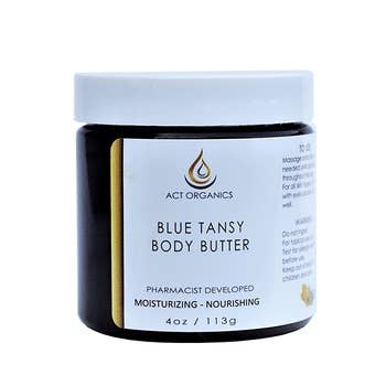 Blaue Rainfarn-Körperbutter für den Großhandel von ACT ORGANICS, LLC