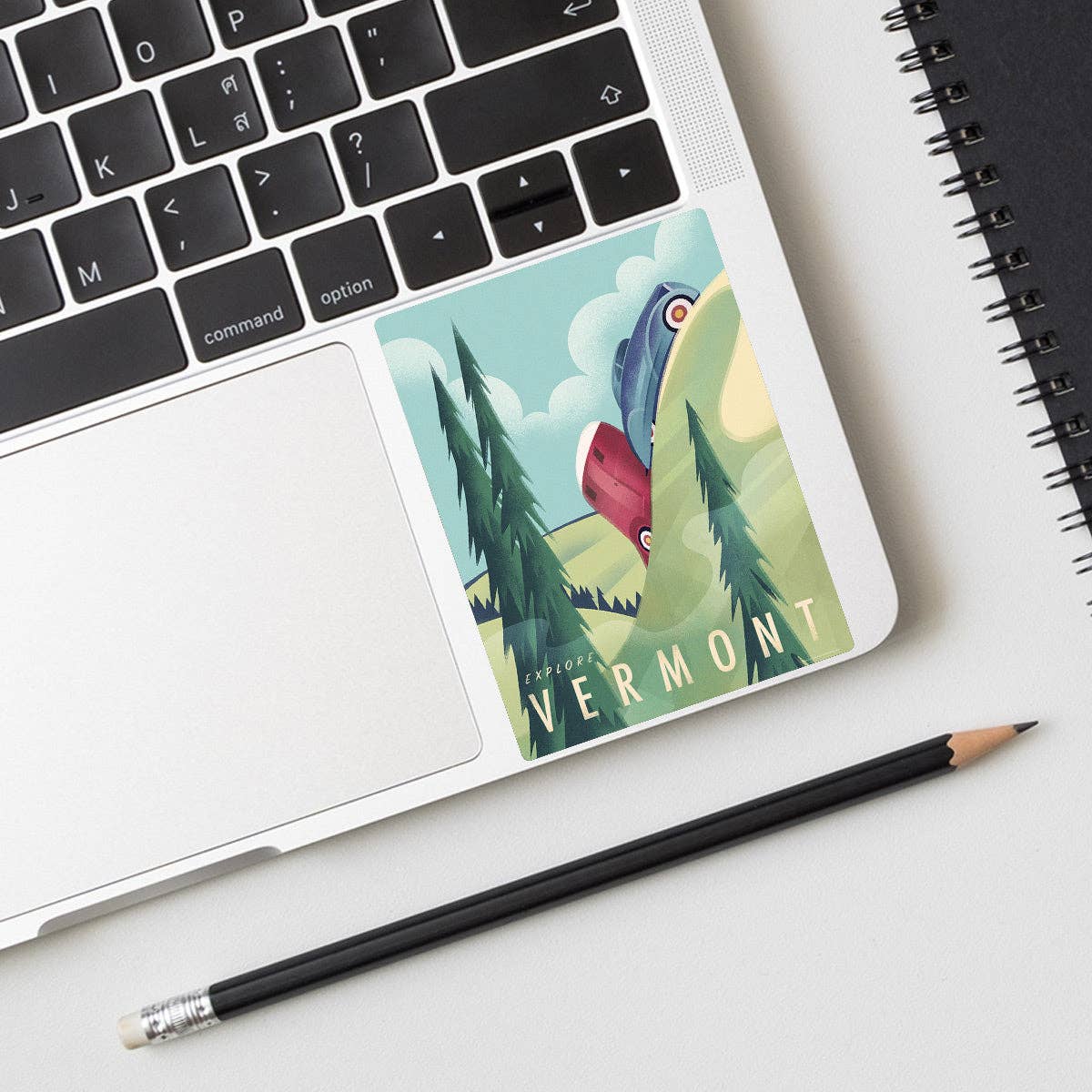 RetroPlanet - Wholesale Sticker - Vermont Camping State Travel Vinyl Sticker1