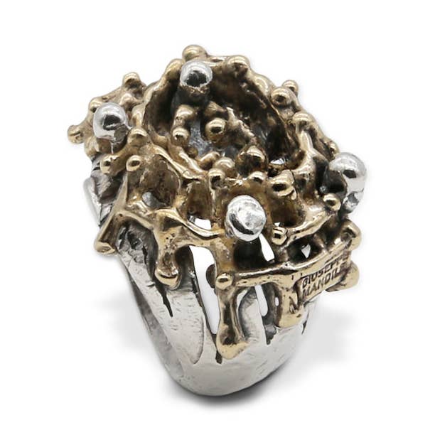 Bague en argent 925 et bronze (AR064) pour la vente par Mandile Gioielli