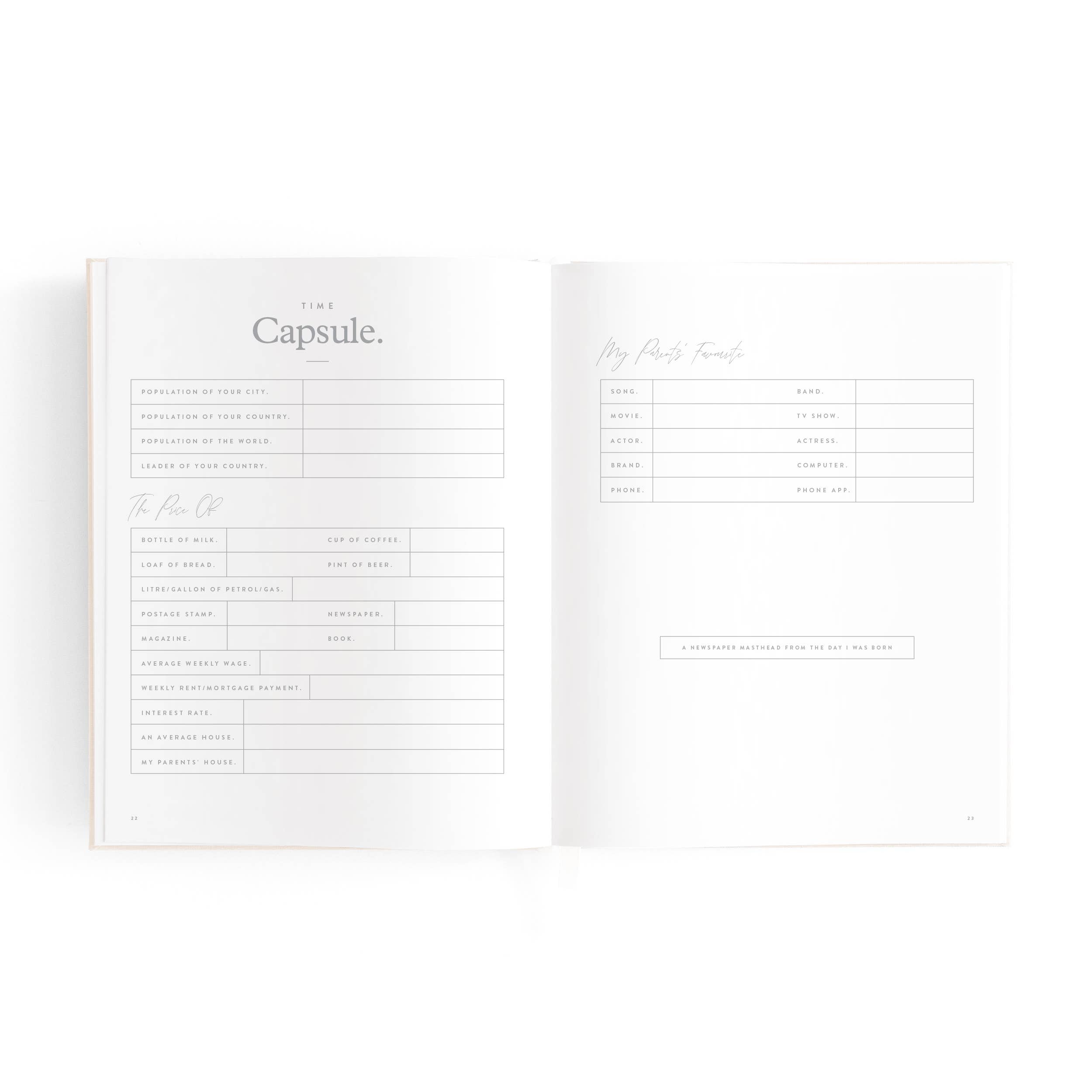 Fox & Fallow – wholesale Minnesbok - Barn och baby – Mini Baby Book Havregryn14