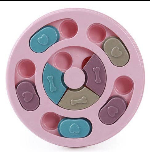 VIGOR - Vente Jouet – chien - Jouet puzzle interactif pour chien en forme de patte, plateau tournant anti-étouffement10