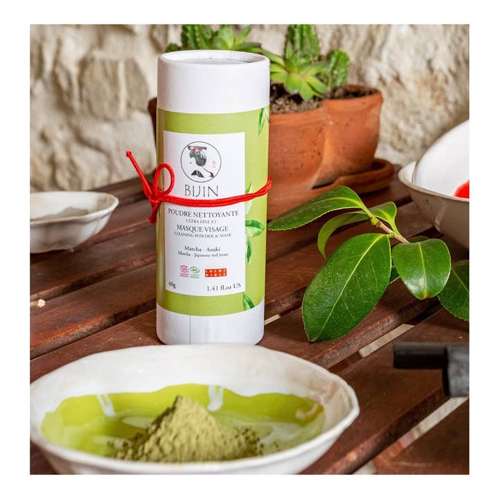 Bijin - Wholesale Face Mask Chain - Organic matcha cleansing powder and face mask6