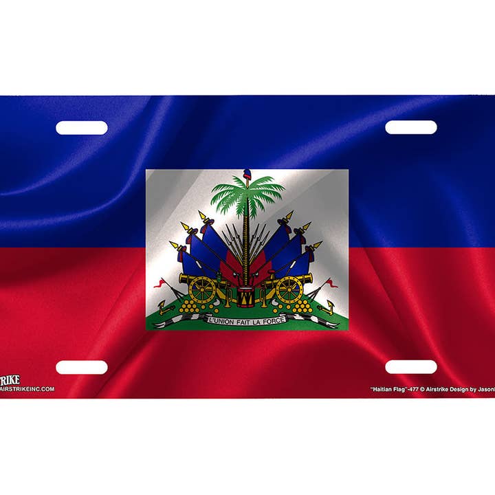 "Haitian Flag" - Decorative License Plate for wholesale by Airstrike