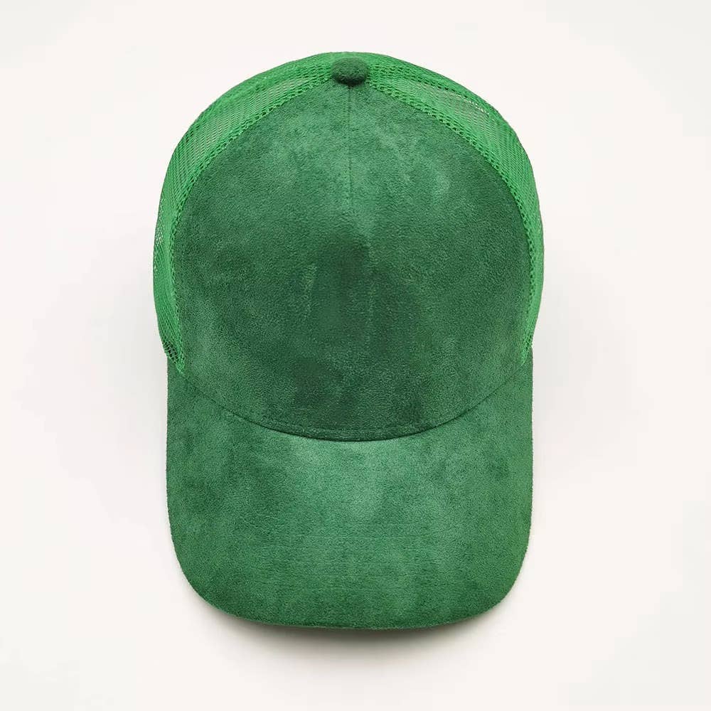 TJ Clothing NY - Wholesale Hat Accessory - Men's - 5 Panel Suede Meshback Trucker Snapback Hat Blank Wholesale11