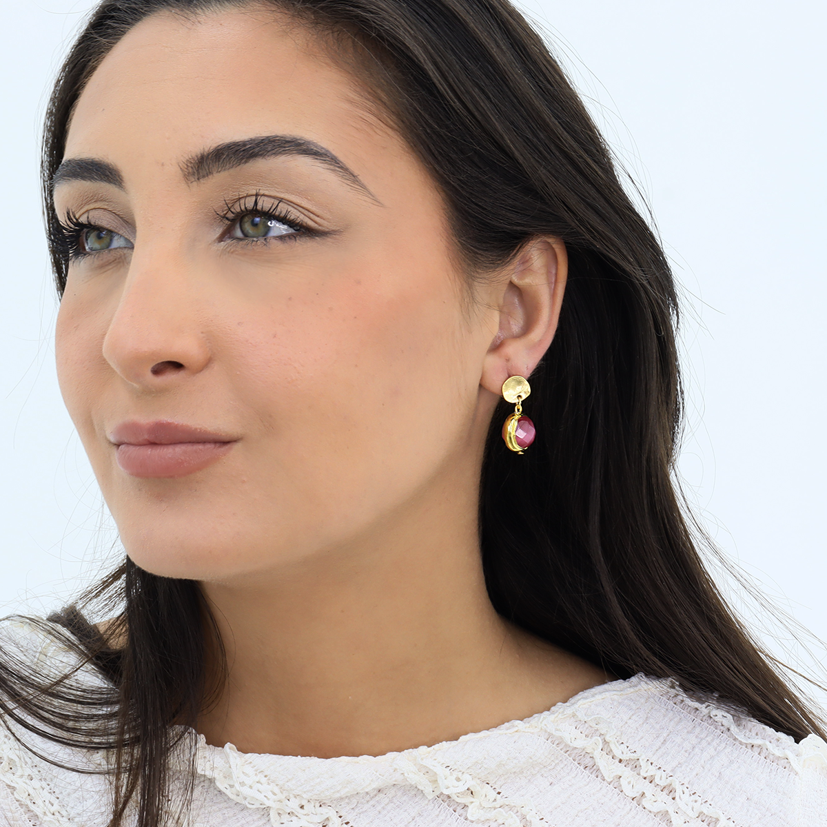 KARINE SULTAN - Vente Boucles d'oreilles pendantes - Boucles d'oreilles Coriandoli : accessoire coloré et élégant9