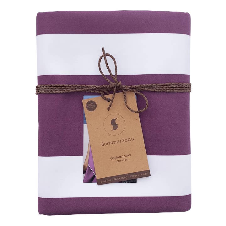 Sommaroch strandhandduk - 160x80cm - Lila druva för wholesale av SummerSand