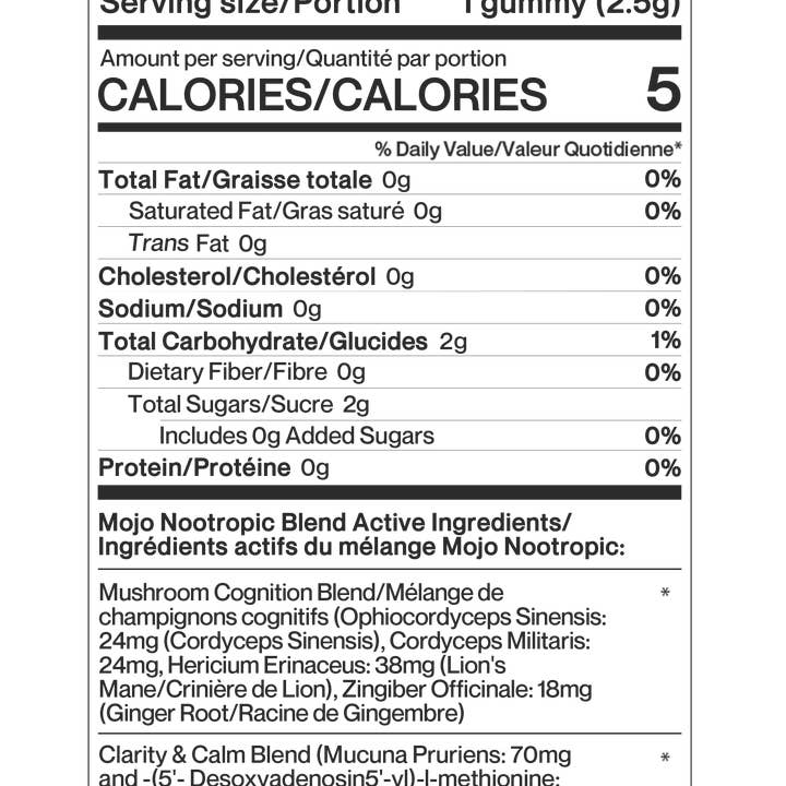 Mojo Gummies - Wholesale Oral Supplement/Vitamin - Brain Boosting Gummies, Blueberry Lavender1