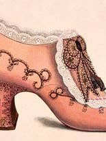 M162 Mini Card - Pink Shoe for wholesale by Cartolina Cards Inc.