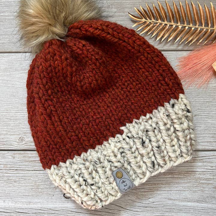 Willow And The Wolf Co - Venta al por mayor Gorro de lana - Mujer - Gorro Pumpkin Spice. PSL. Gorro de punto para mujer Gorro de punto2