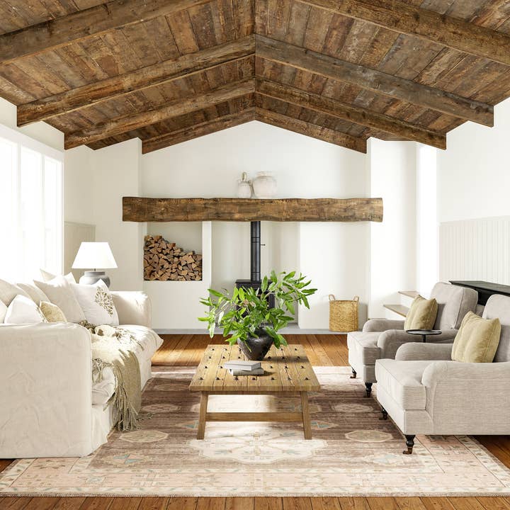 Fawn Medallion Wool and Cotton Area Rug for wholesale by nuLOOM