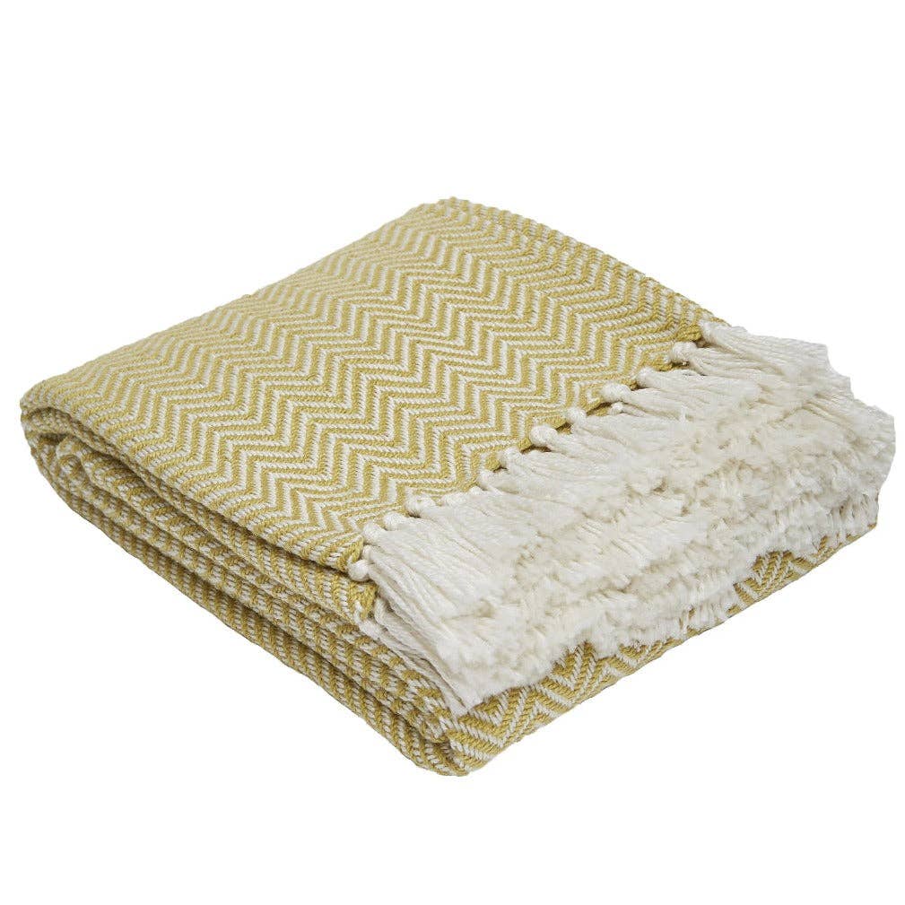 Weaver Green - Wholesale Throw Blanket - Gooseberry Herringbone Blanket1