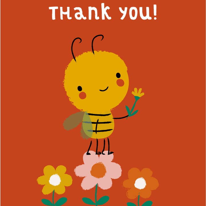 Thank you - Bee voor wholesale door Bora illustraties