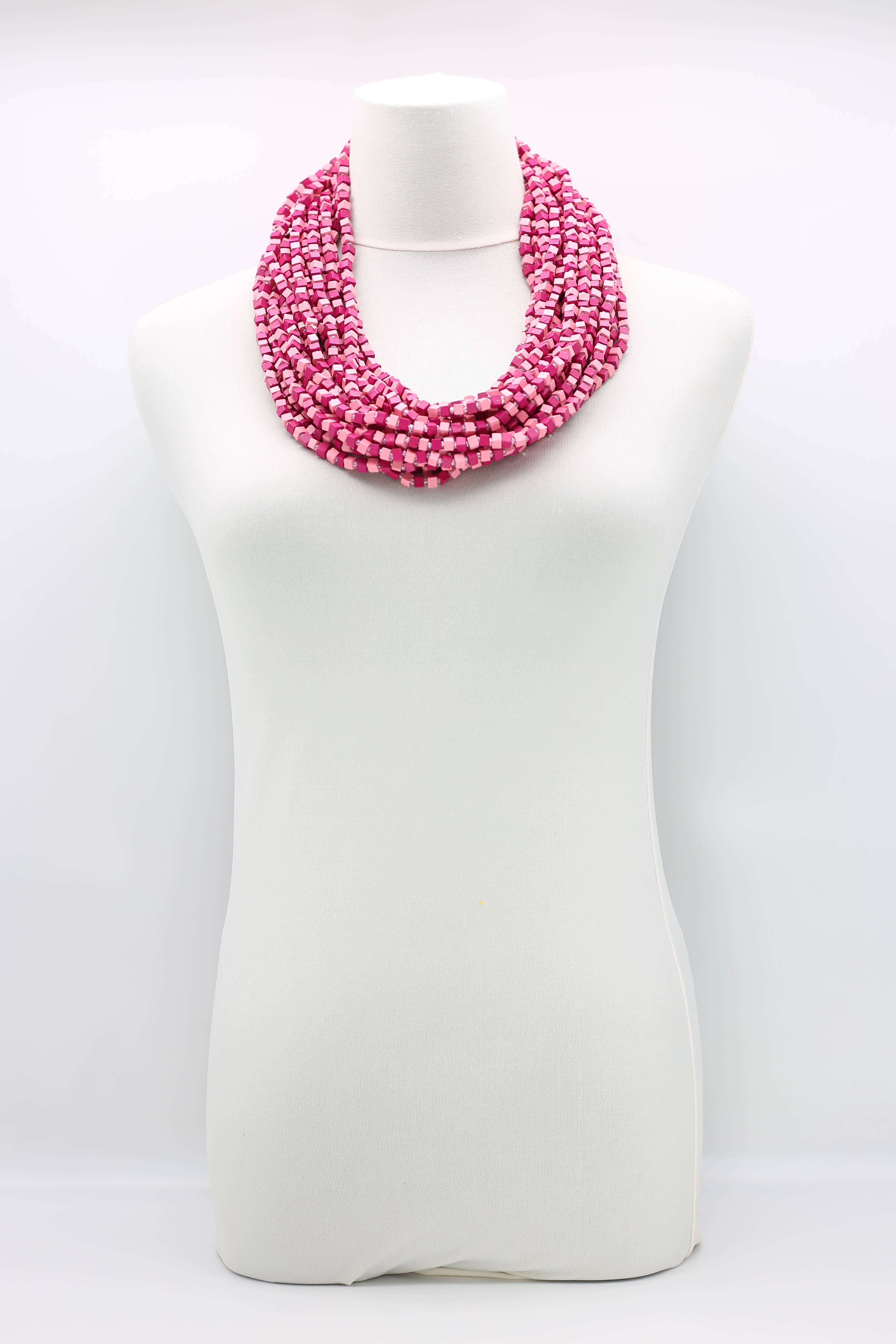 Jianhui London – Engroshandel Perlehalskæde – Den næste Pashmina halskæde Træperler - Mosaic Art11