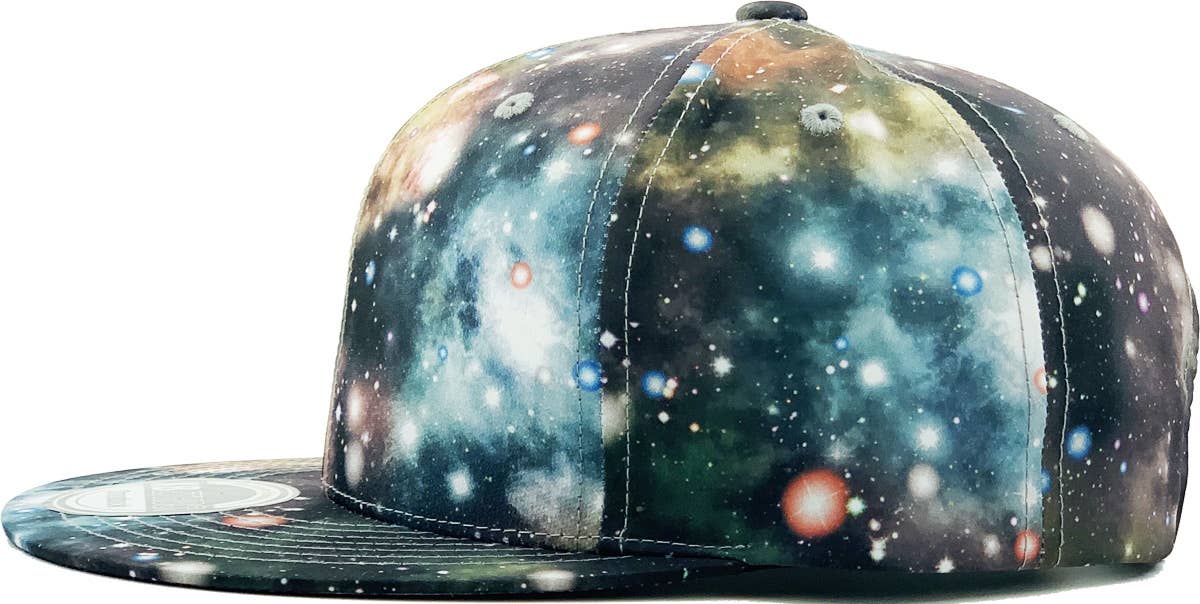 KBETHOS - Wholesale Flat Brim Cap - Unisex - Galaxy Snapback17